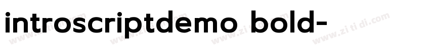 introscriptdemo bold字体转换